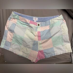 Vineyard Vines Target Pastel Patchwork Women Shorts